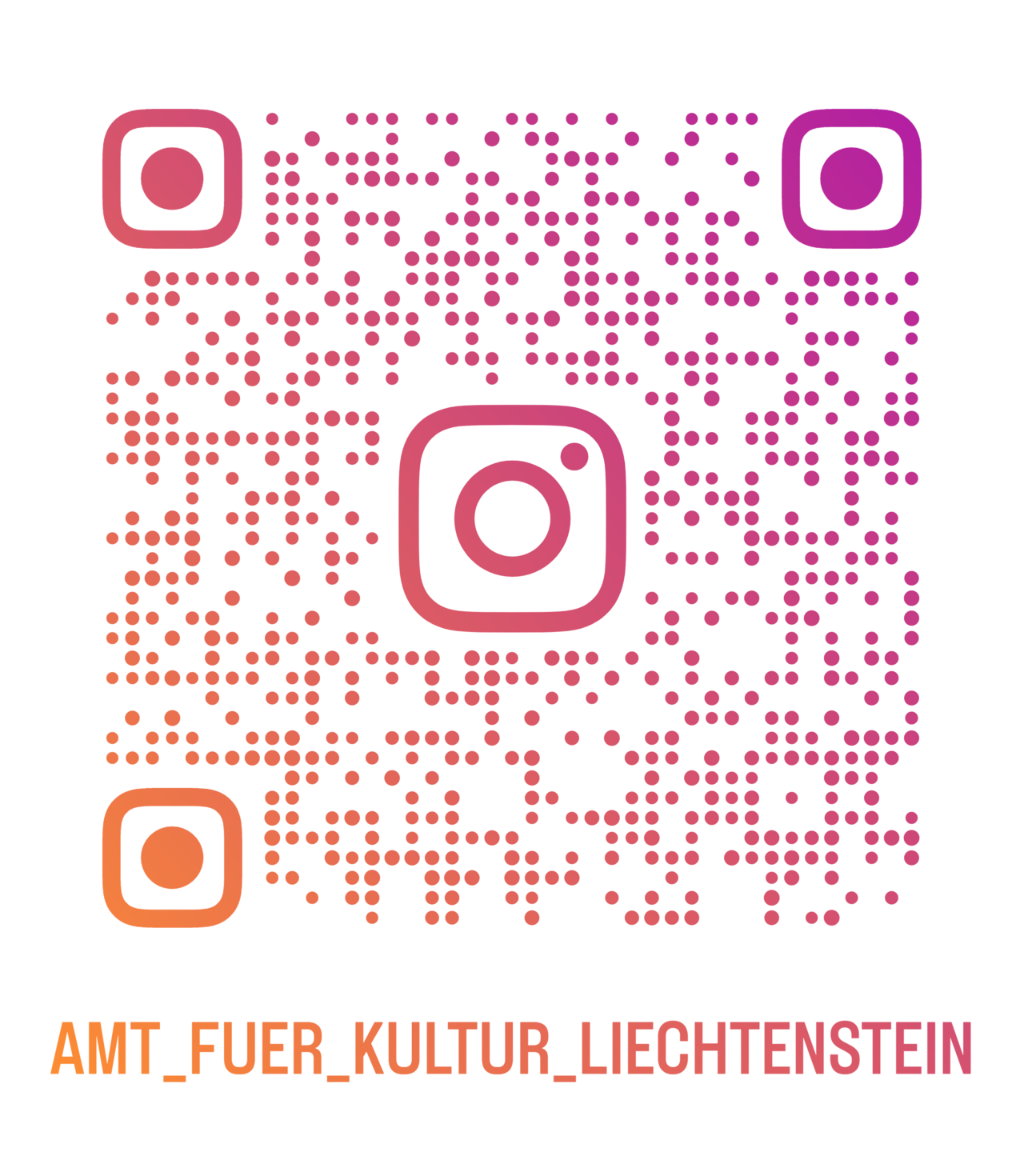 QR-Code für die Instagram-Seite des Amtes für Kultur