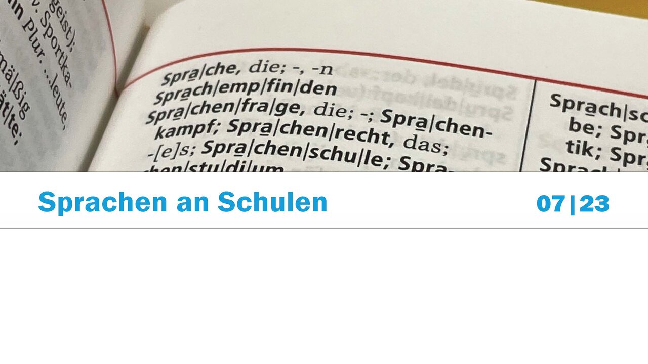 Deckblatt - Schule heute (07/23) | © Deckblatt - Schule heute (07/23)